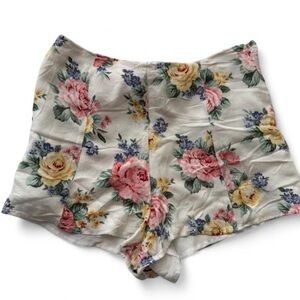 Forever 21 Floral Tie Shorts – Boho Cottagecore Y2K | Size: M